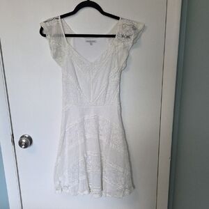 Charlotte Russe White Lace Mini Dress